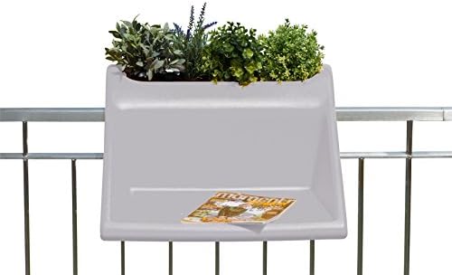 rephorm® balKonzept : Balkontisch mit integriertem Blumenkasten (weiss), Weiss