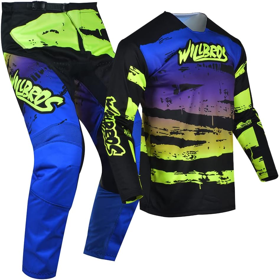 Motocross Jersey Hose Kombination Männer Frauen Motorrad MX Reitausrüstungsset Radfahren Offroad Dre