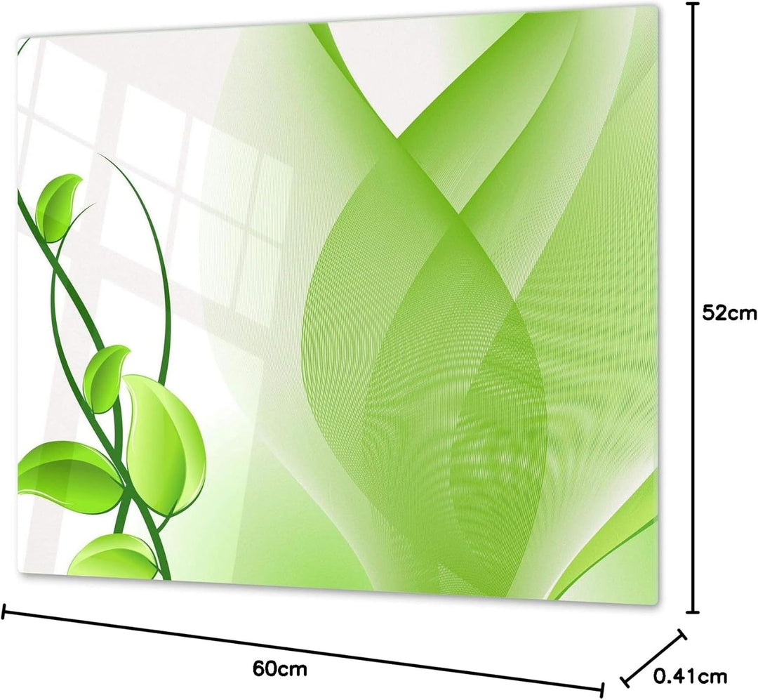 Schneidbrett aus Hartglas und schützende Arbeitsoberfläche – Schneideplatten SINGLE mit 60 x 52 cm u