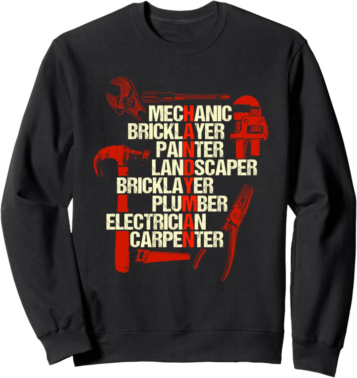 Handwerker Geschenke Lustige Baumarkt Werkzeuge Vatertag Sweatshirt