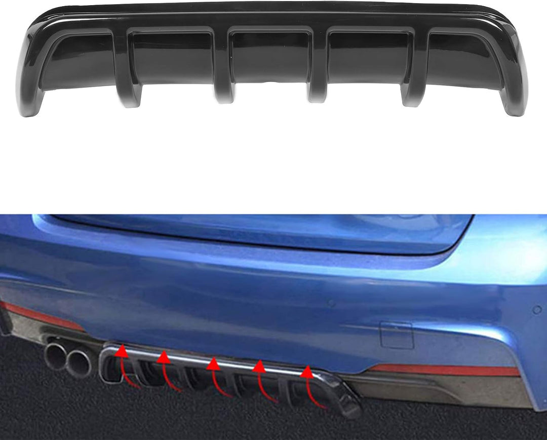 Heckstossstangendiffusor Universal Heckspoiler Shark Fin Tail Insert Stossstangendiffusor Lip Kaross