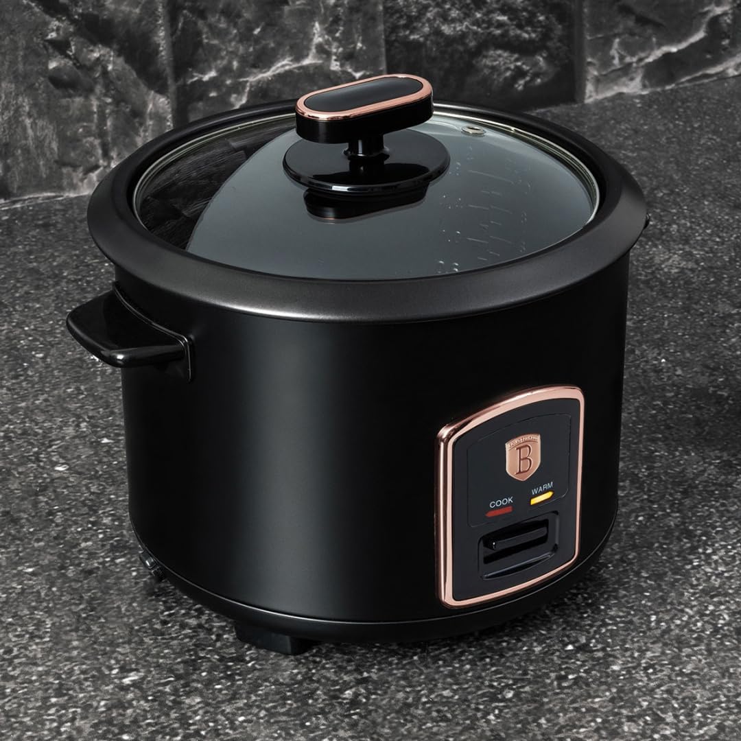 Berlinger Haus Reiskocher 1,8 Liter Black Rose Collection | Elegant, leistungsstark und einfach zu b