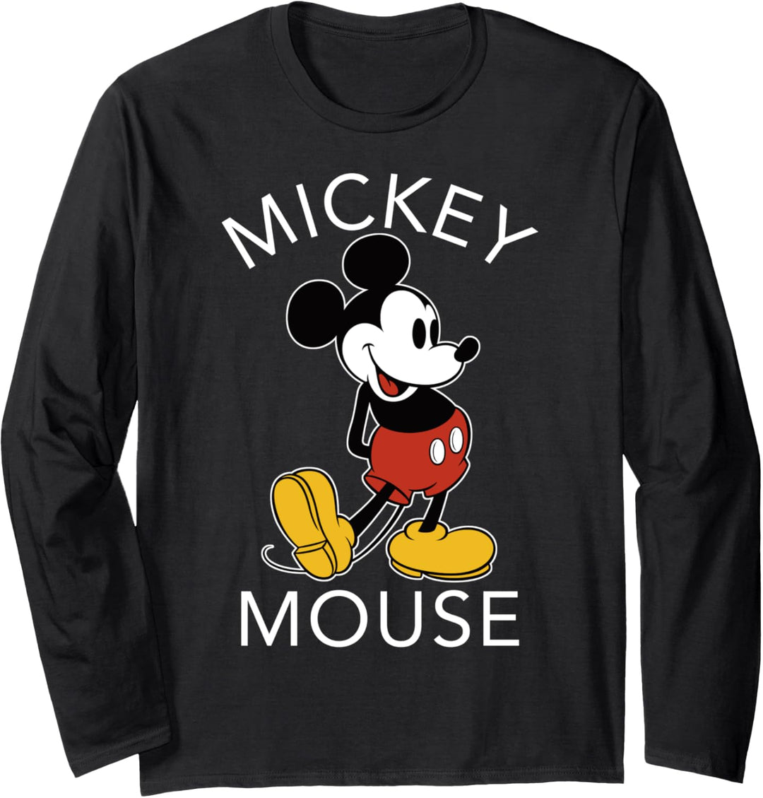 Disney Mickey And Friends Mickey Mouse Simple Portrait Langarmshirt
