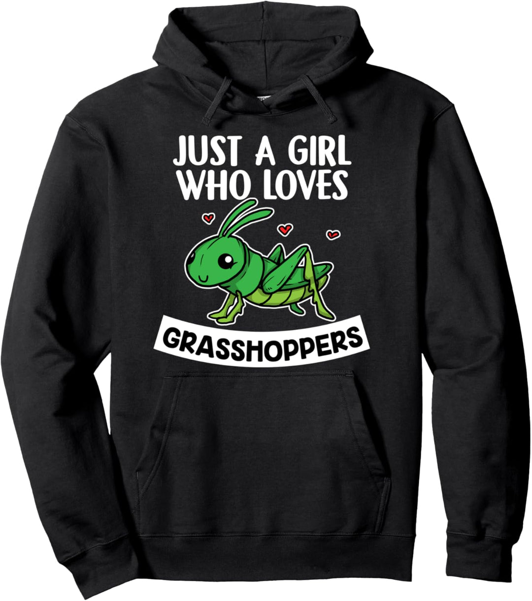 Just A Girl Who Loves Grasshoppers Grashüpfer Kostüm Pullover Hoodie