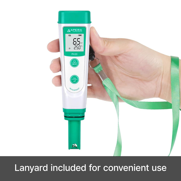Apera Instruments PH20 pH-Meter, Messgerät im Taschenformat (±0,1 pH-Genauigkeit, 0 -14 pH-Messberei
