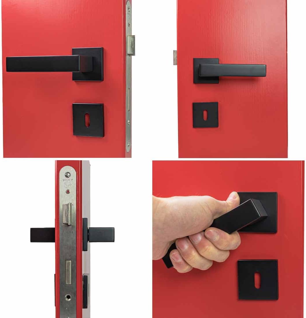 FELGNER Drückergarnitur "Garda " für Buntbart Zimmertüren | hochwertige Garnitur - ergonomisch gefor