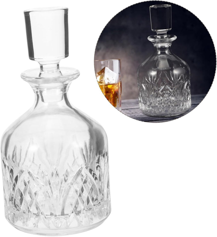 MAGICLULU Whisky Karaffe Glas Mit Elegantem Glasverschluss Transparenter Dekanter Für Brandy Whiskey
