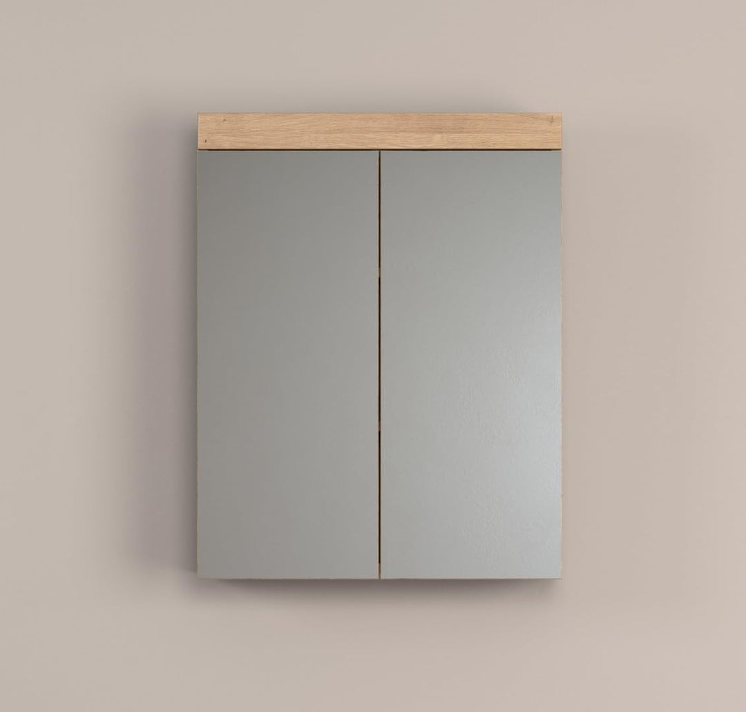 trendteam smart living - Spiegelschrank - Bad - Amanda - Aufbaumass (BxHxT) 60 x 77 x 17 cm - Farbe