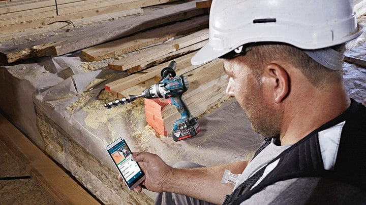 Bosch Professional 18V System Akku Schlagbohrschrauber GSB 18V-85 C (max. Drehmoment: 85 Nm, mit Con
