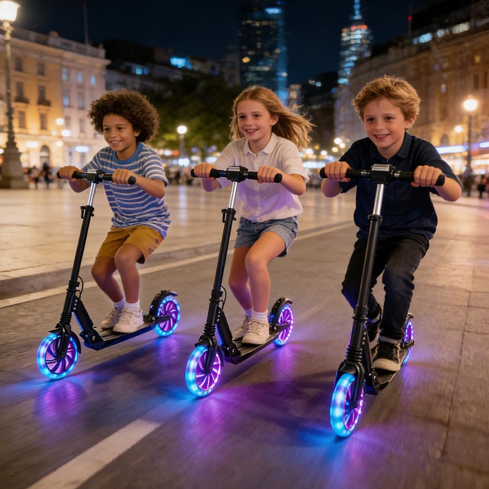 2 Stück 200mm Ersatzräder, Scooter Rollen, Anti-Rutsch Roller Räder, City ScooterRollen für Roller u