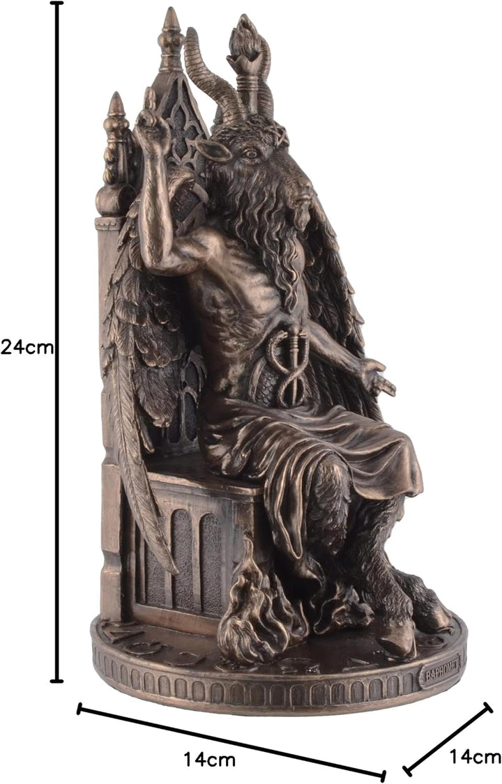VOGLER Joh. Vogler GmbH Baphomet Gottheit auf Thron - bronziert by Veronese