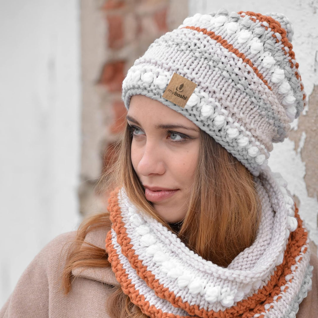 myboshi Strickset Mütze Irvine, Strickpaket für Fortgeschrittene, inkl. No.1 Wolle, Nadel, Anleitung