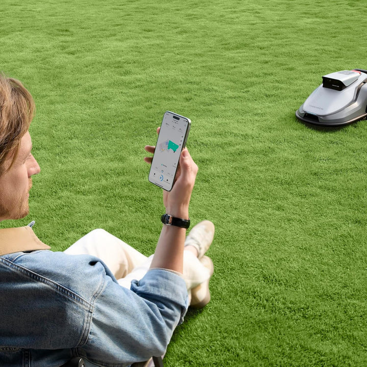 Terramow V1000 Mähroboter ohne Begrenzungskabel, ohne RTK, mit KI-Bilderkennung und Hinderniserkennu