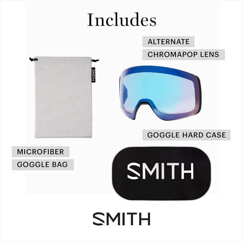 SMITH OPTICS I/O MAG 4D Ski- Snowboardbrille WHITE VAPOR 22 - ChromaPOP Everyday Rose Gold Mirror NE