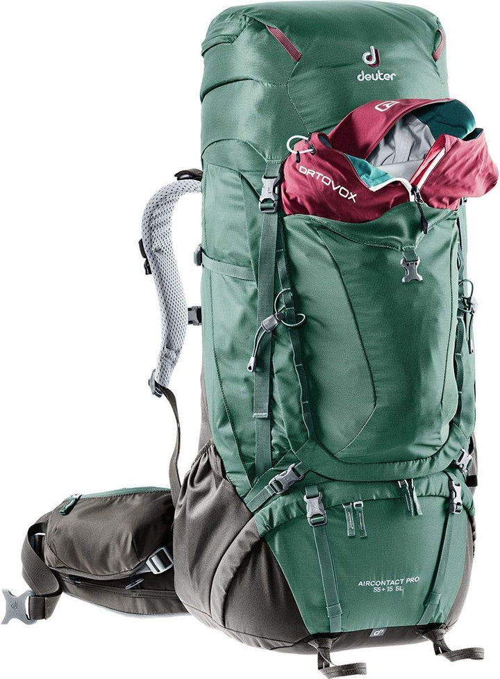 deuter Aircontact PRO 55 + 15 SL 2020 Model Damen Trekkingrucksack Seagreen-coffee, Seagreen-coffee