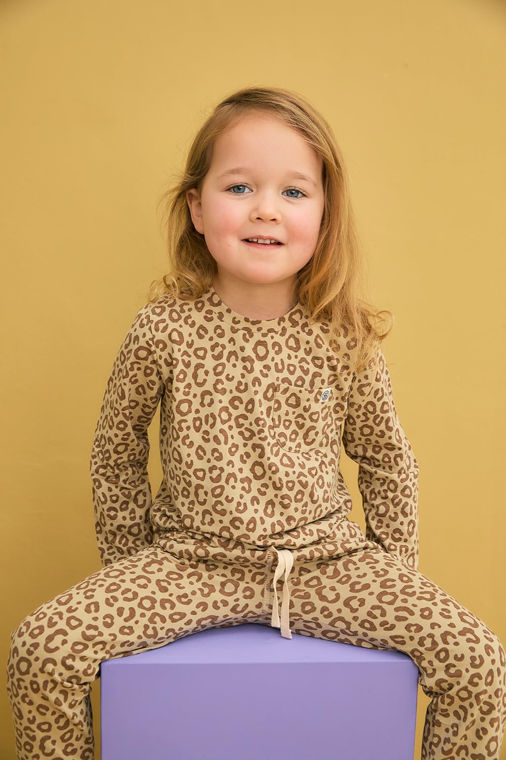 Cloby CBY-LS6-LPB Long Sleeve Shirt/Langarmshirt mit UV-Schutz (UPF 50+) - Leopard braun (Gr. 6-12 M