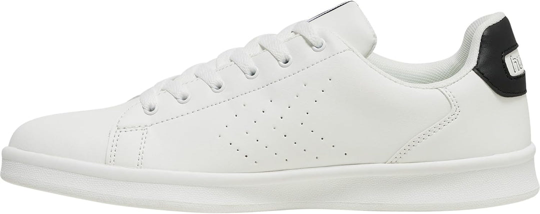 hummel Herren Busan Court Sneaker Turnschuhe 38 EU White Black, 38 EU White Black