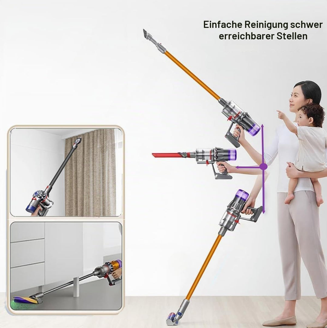 Schnellspannstab, kompatibel mit Dyson V15, V11, V10, V8, V7, Staubsauger-Verlängerungsstange, Verlä