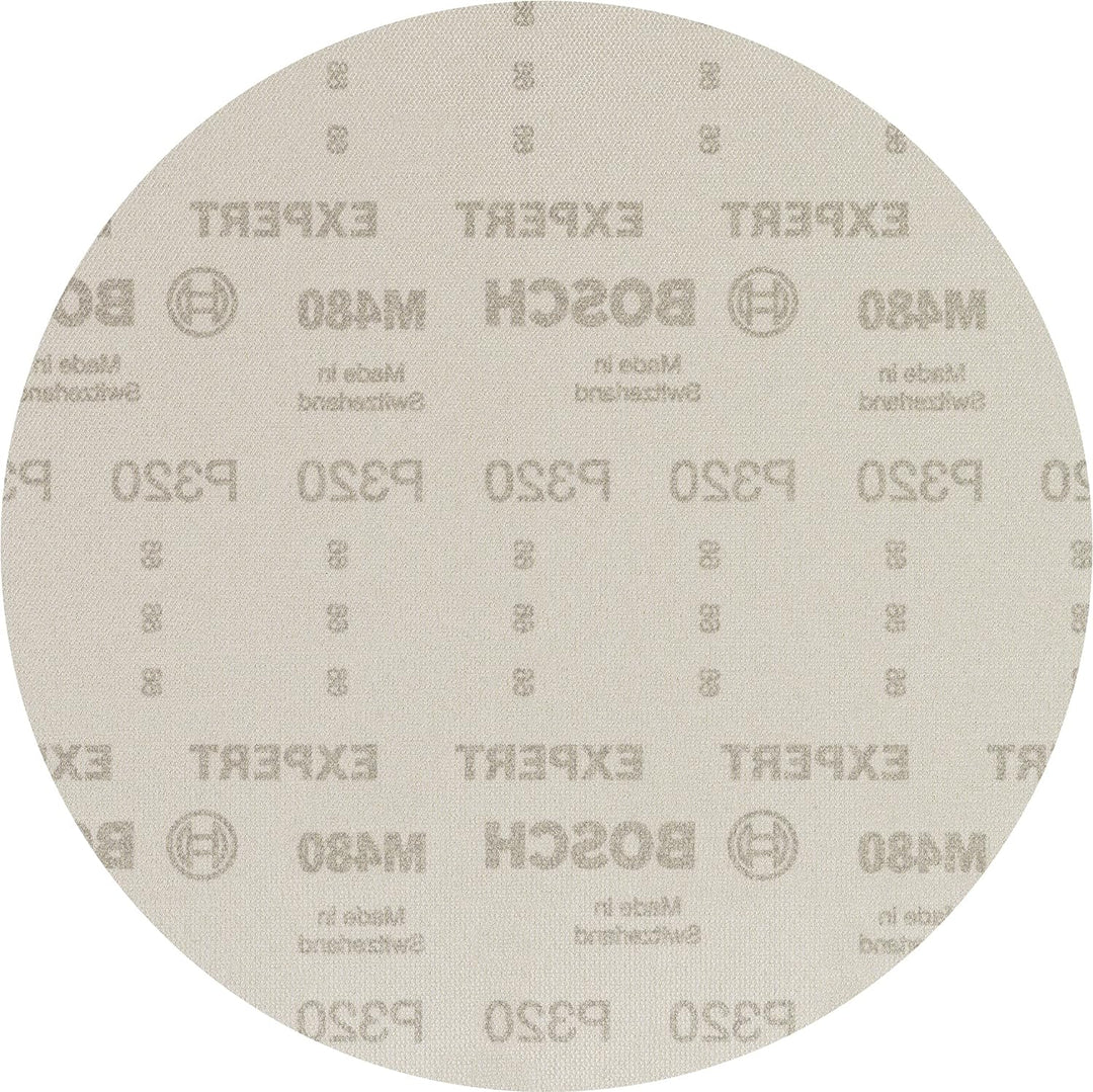 Bosch Professional 25x Expert M480 Schleifnetz (für Hartholz, Farbe auf Holz, Ø 225 mm, Körnung 320,