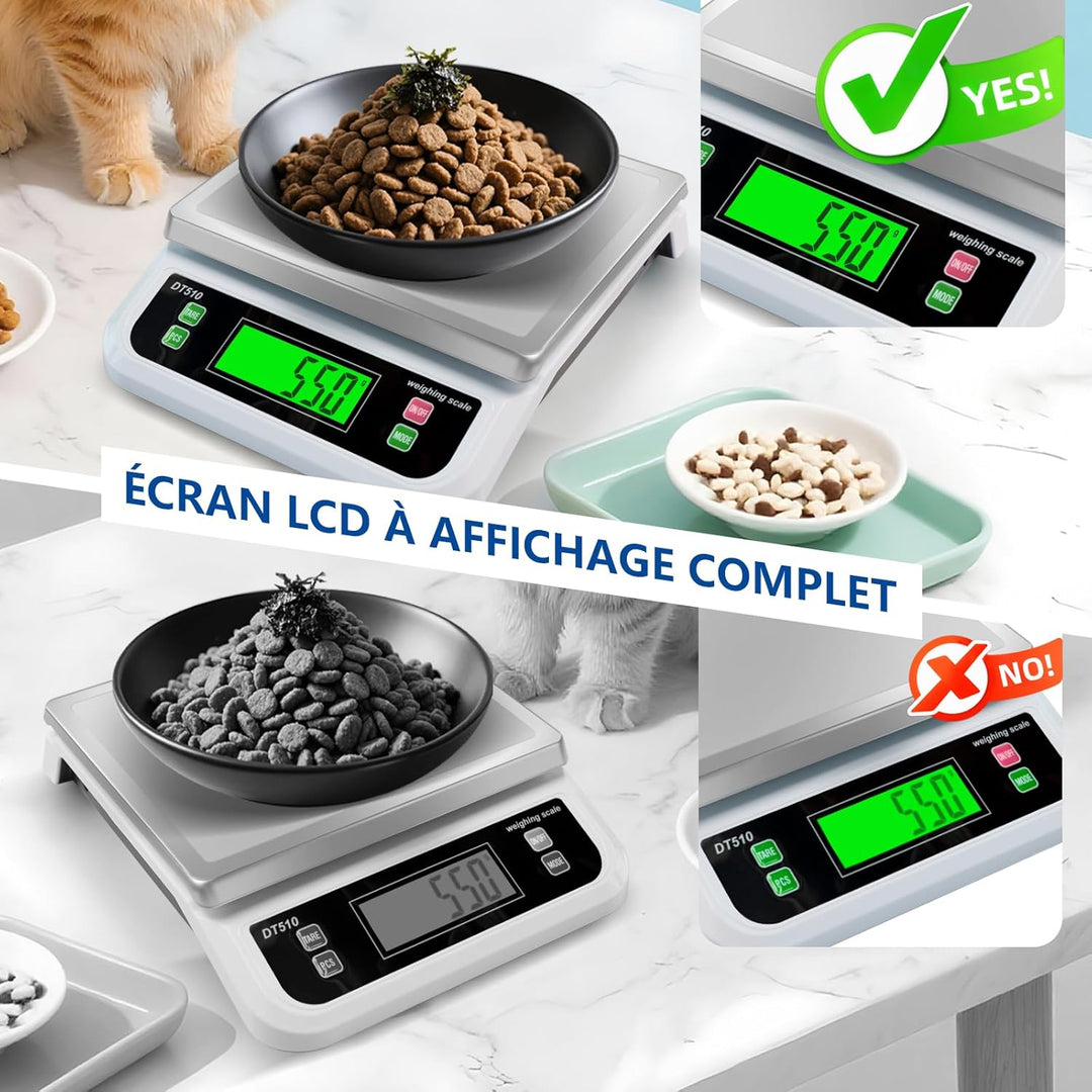 Professionelle Küchenwaage 40 kg hochpräzise Küchenwaage 1 g Lebensmittelwaage mit LCD-Display Elekt