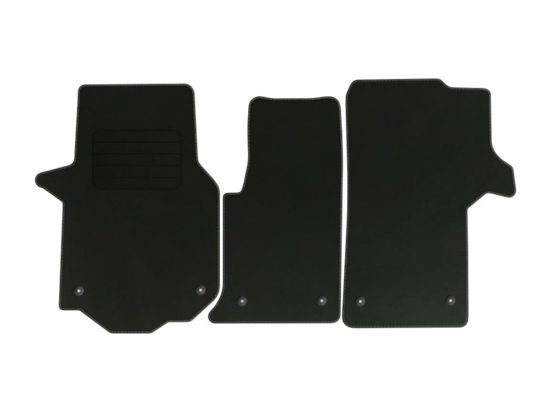 Veloursfussmatten Automatten Velourmattenset für VW Crafter II ab Bj. 2017 Mit Absatzschoner Passfor