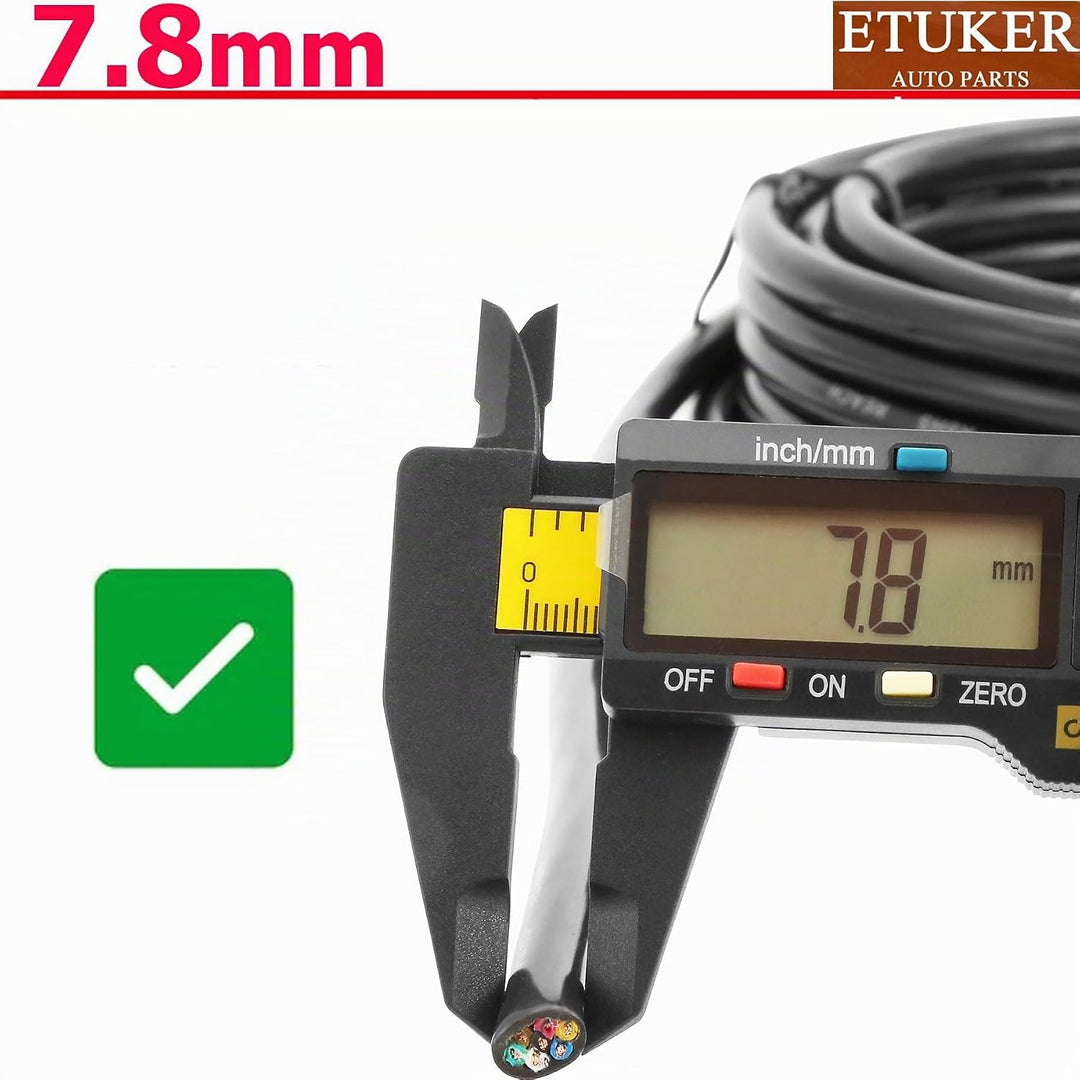 20AWG 7×0.5mm² Elektrischer Draht Kabel 7 adrig 5M Kupferkabel Fahrzeugkabel 7 polig Verlängerungska
