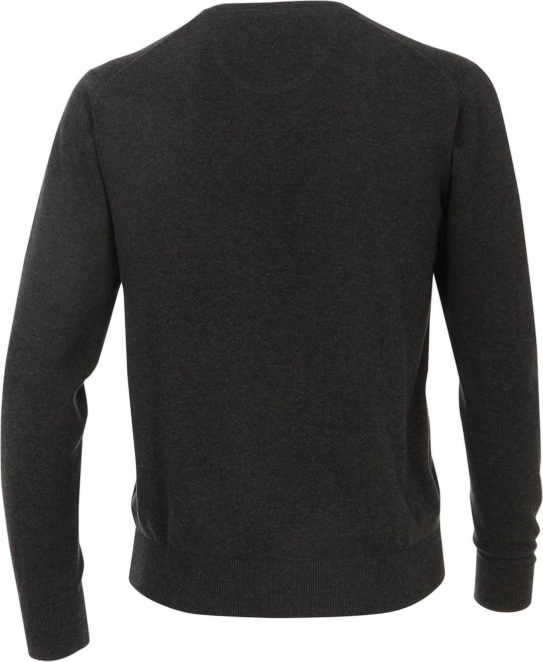 CASAMODA Herren Pullover mit V-Ausschnitt unifarben Elastischer Bund 60 (4XL) Grau (74 Anthrazit), 6