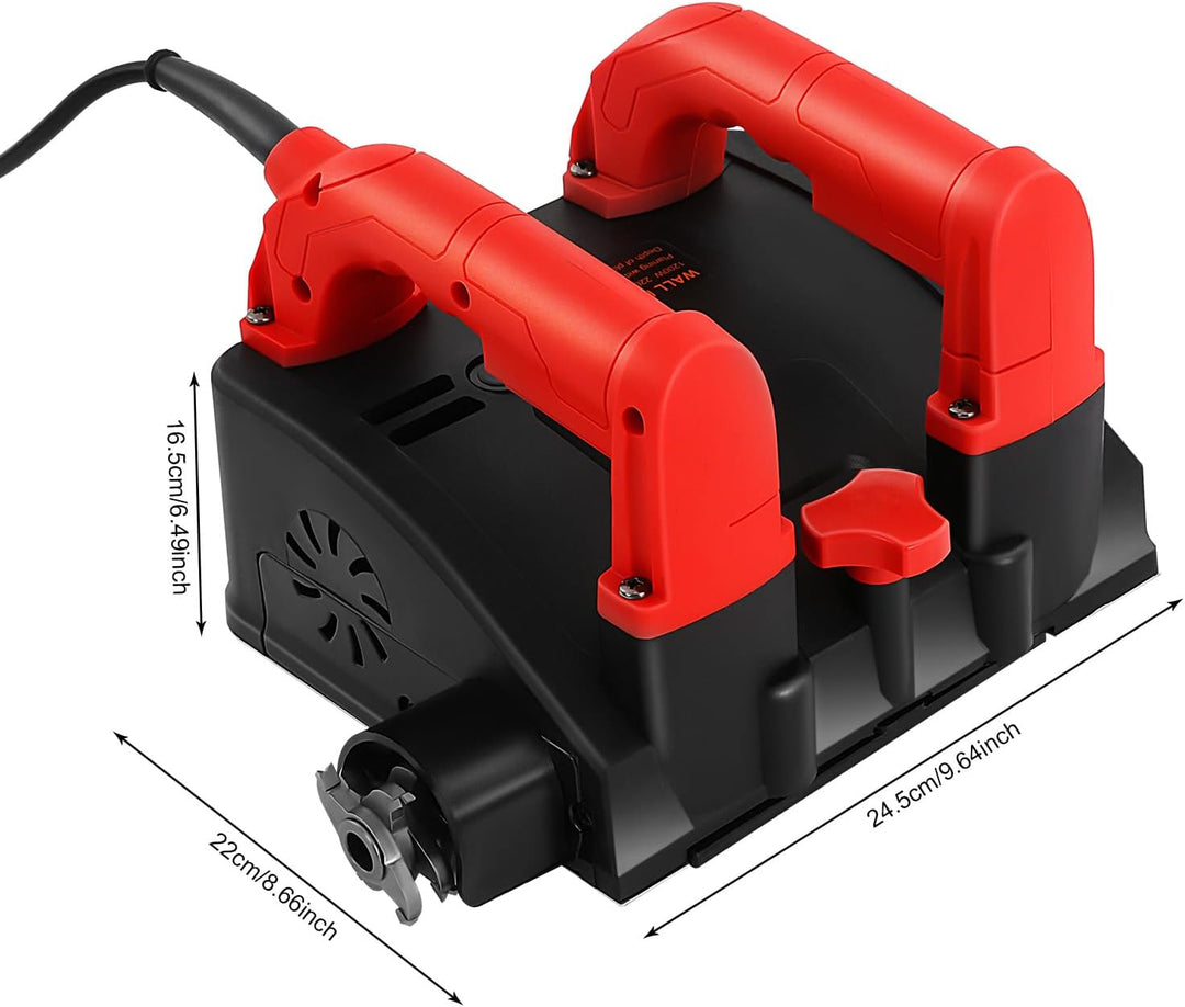 Elektrische Wandhobelmaschine, 1200W 220V Betonfräse Elektrische Power Schaufel Wand Maschine Walzen