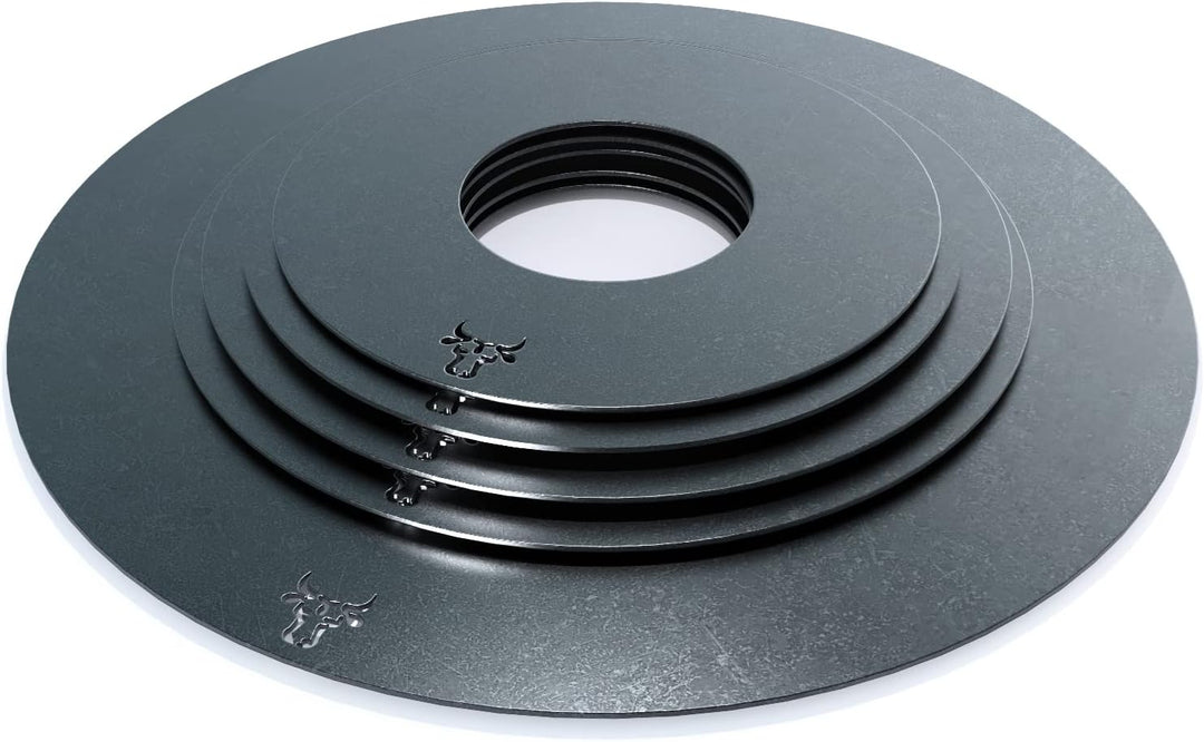 tuning-art GR01 Grillring | Grillplatte | Feuerplatte | Plancha | BBQ-Platte passend für Weber, Grös
