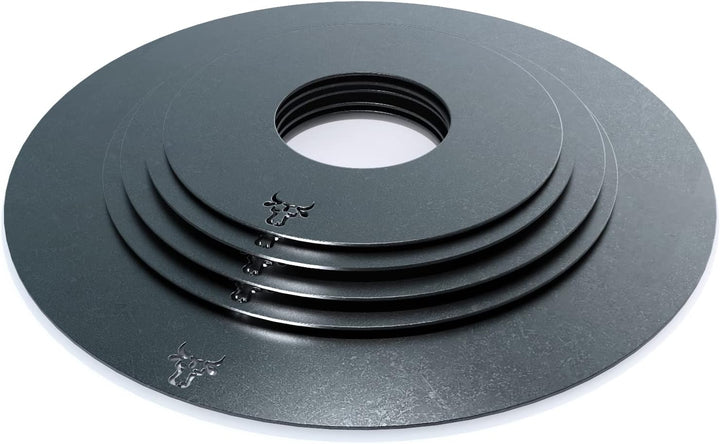 tuning-art GR01 Grillring | Grillplatte | Feuerplatte | Plancha | BBQ-Platte passend für Weber, Grös