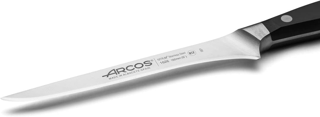 Arcos Ausbeinmesser mit Nitrum Edelstahlklinge 160 mm - Professionelles Messer zum Schneiden von Kno