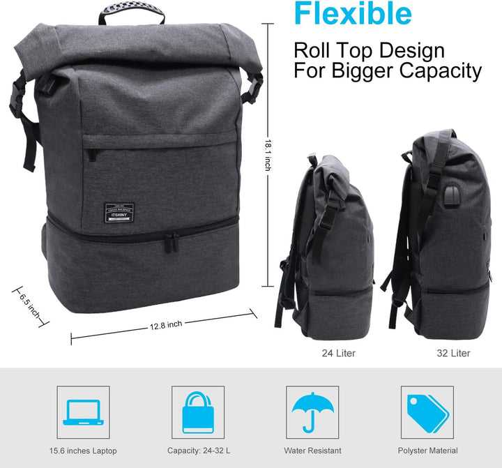 ITSHINY Sporttasche für männer Frauen, Umhängetasche für das Fitnessstudio, Reiserucksack,Gym Bag 3