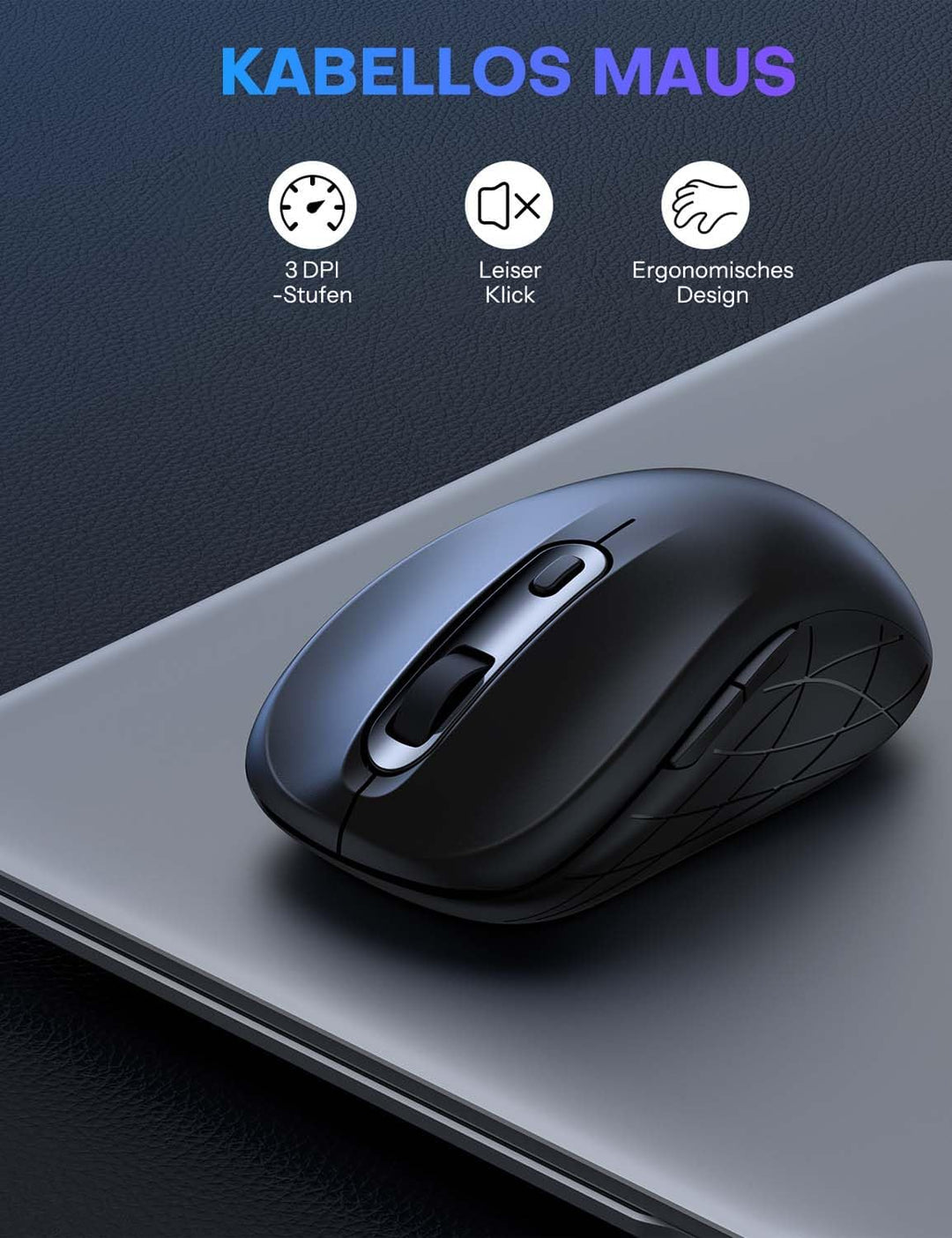 Tastatur Maus Set Kabellos - OMOTON Ergonomische Kabellos Tastatur QWERTZ Deutsche Mit Handgelenkauf