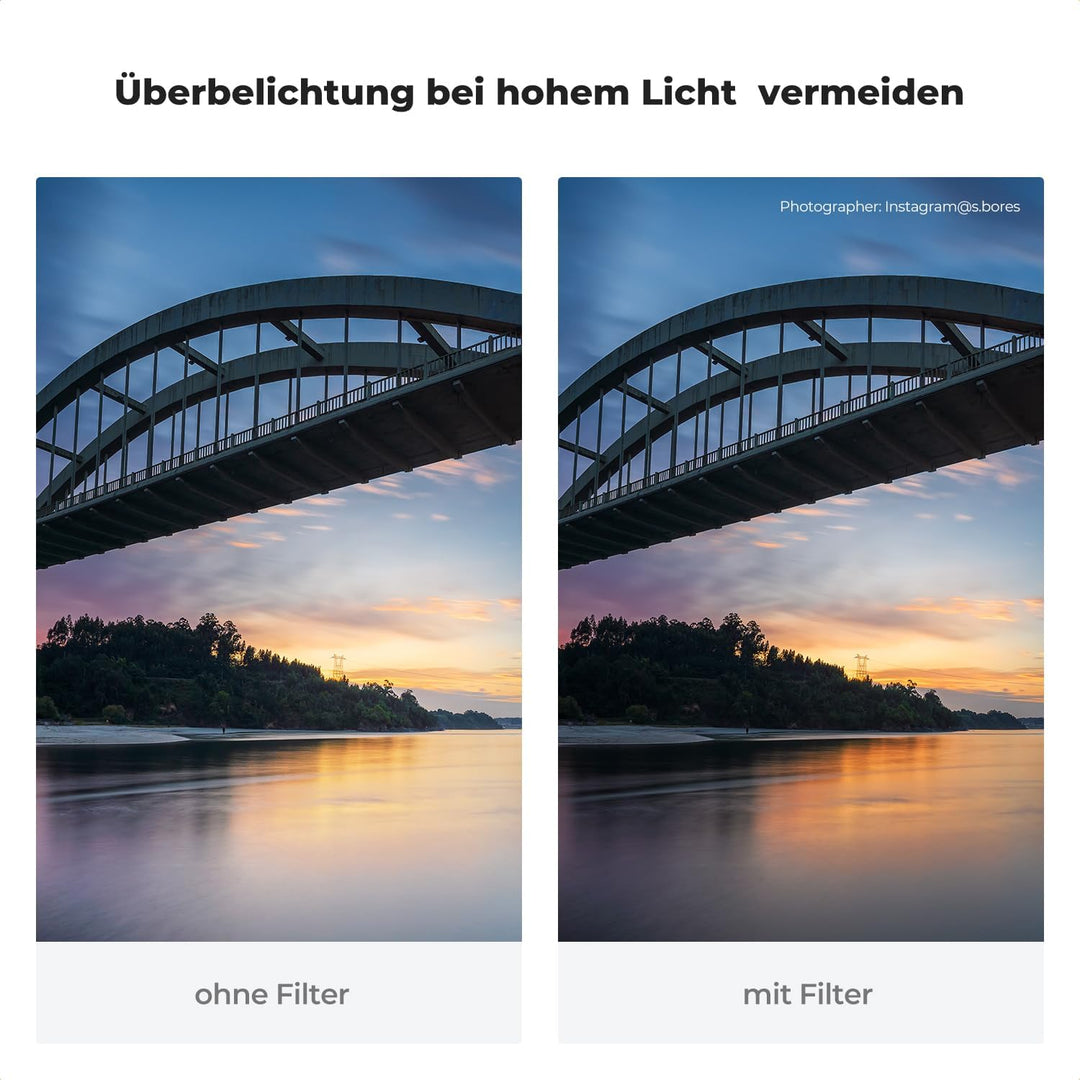 K&F Concept Nano-X 67mm Soft GND8 Verlaufsfilter ND0,9(3 Stops,12,5%) Grauverlaufsfilter GND8 Filter