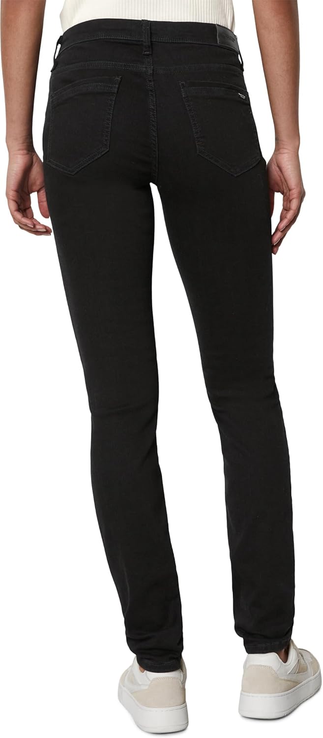 Marc O'Polo Denim Damen Jeanshose mit Stretch-Anteil Slim Fit 25W / 30L Schwarz Q04, 25W / 30L Schwa