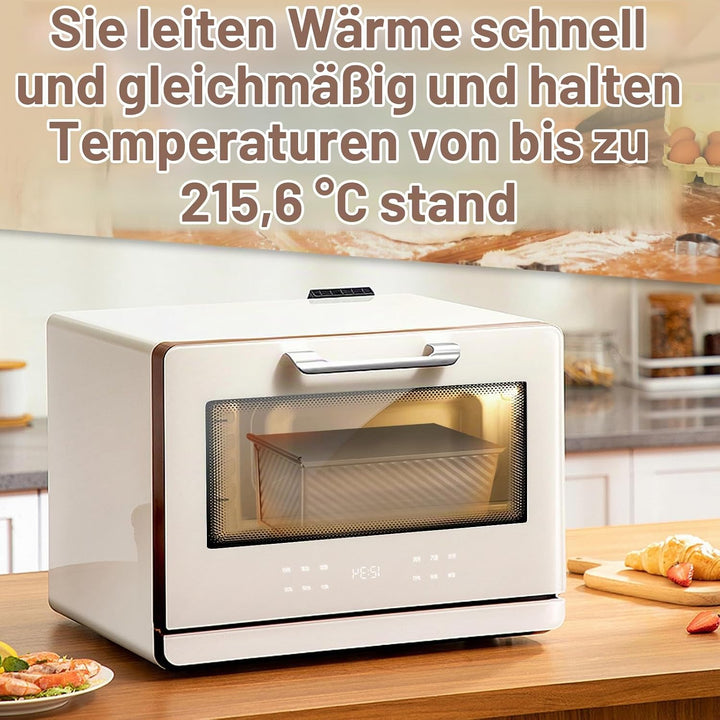 2PCS Antihaft Brot Toastform mit Deckel, Brot Toastform Laib Pfanne Brotbackform Kastenform mit Deck