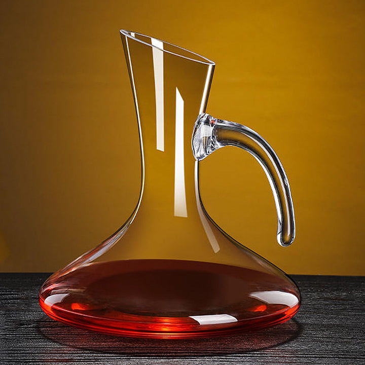 Red Wine Decanter, Glass Carafe Aerator, 100% Lead-Free Crystal Wine Carafe, Unique Wine Aerator Pre