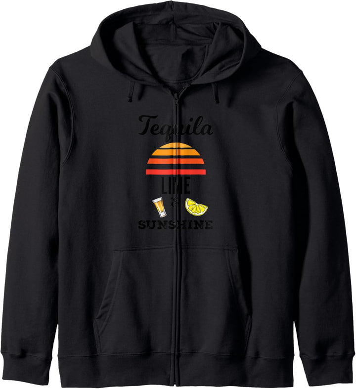 Tequila Limonen & Sonnenschein Party Geschenk Kapuzenjacke