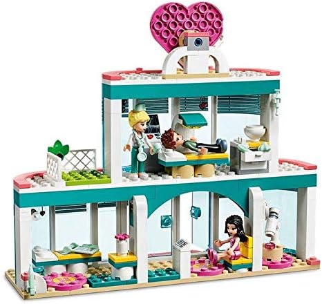 LEGO 41394 Friends Krankenhaus von Heartlake City, Spielzeug ab 6 Jahren mit Mini Puppe Emma und Kra