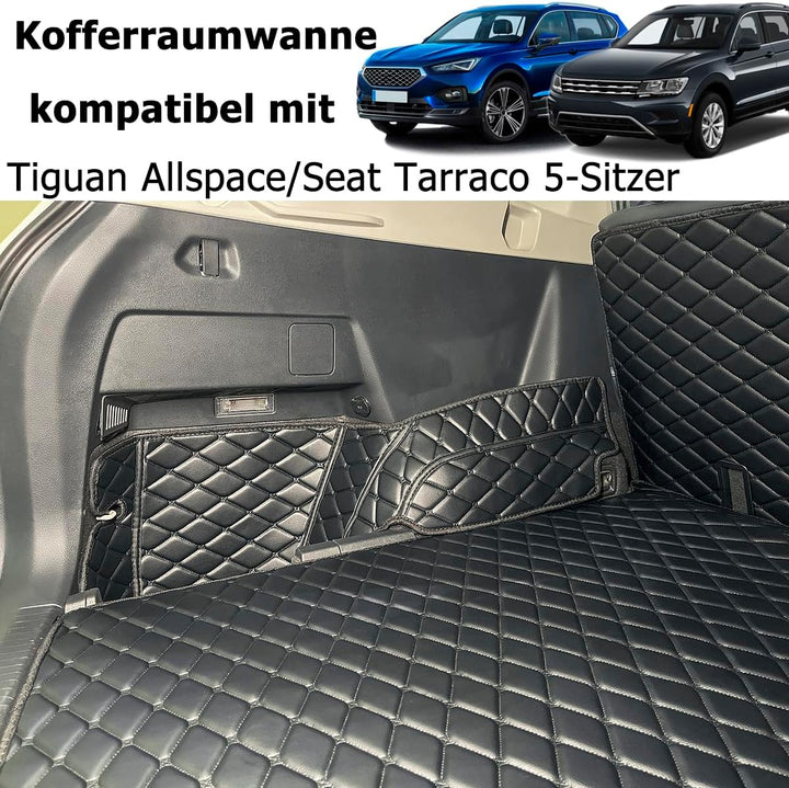 Kofferraumwanne kompatibel mit VW Tiguan Allspace/Seat Tarraco 5-Sitzer 2017-2025 | Kofferraummatte