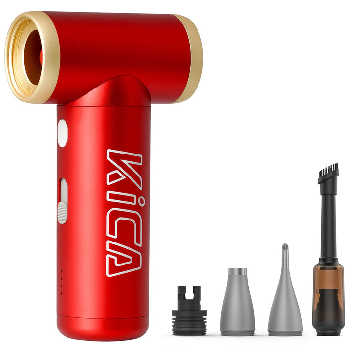 Kica JetFan 2S Kit Elektrischer Air Duster – Metallgehäuse, 117.000 U/min, stufenlose Steuerung & Tu