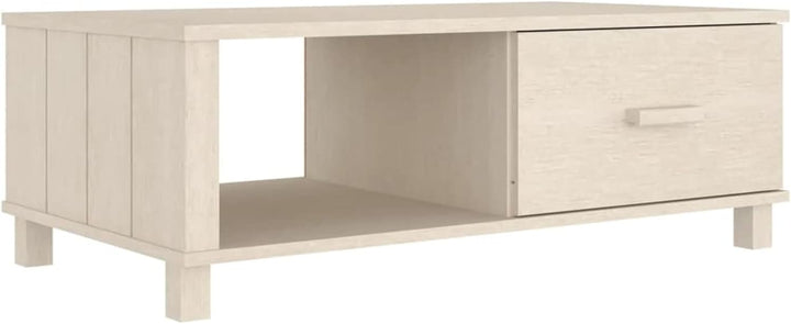 Gecheer Couchtisch mit Schublade Beistelltisch Wohnzimmertisch Kaffeetisch Sofatisch Teetisch Massiv