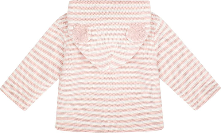 Steiff Unisex Baby Strickjacke mit Kapuze Jacke 50 Rosa, 50 Rosa