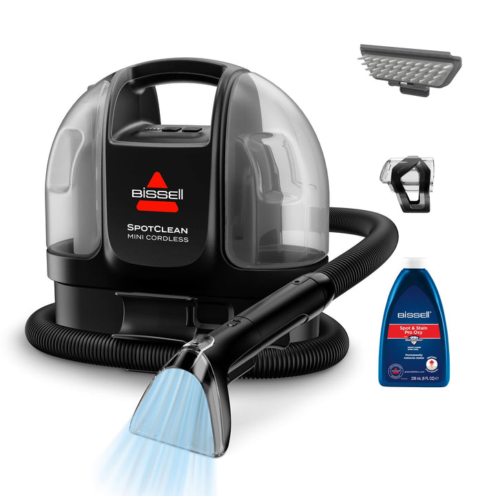 BISSELL SpotClean Mini Kabelloser Polsterreiniger Gerät, Tragbarer Teppichreiniger, Ideal für schnel