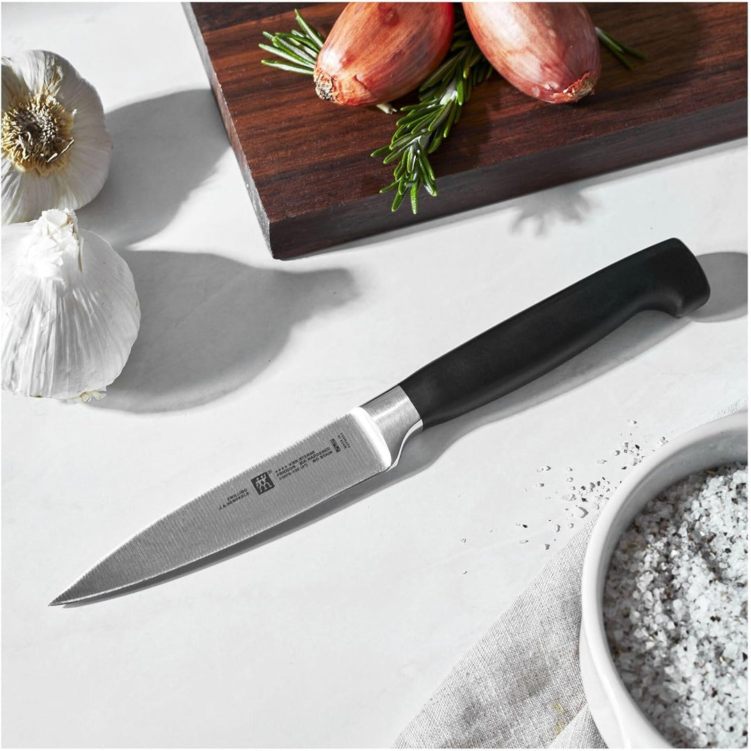 Zwilling Vier Sterne Spick und Garniermesser, ergonomischer Kunststoffgriff, Klingenlänge 10 cm, sch