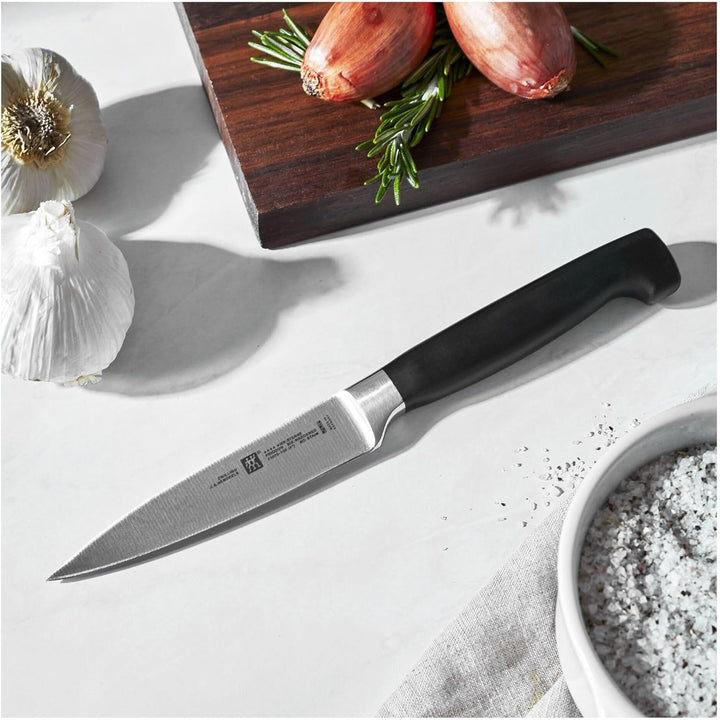 Zwilling Vier Sterne Spick und Garniermesser, ergonomischer Kunststoffgriff, Klingenlänge 10 cm, sch