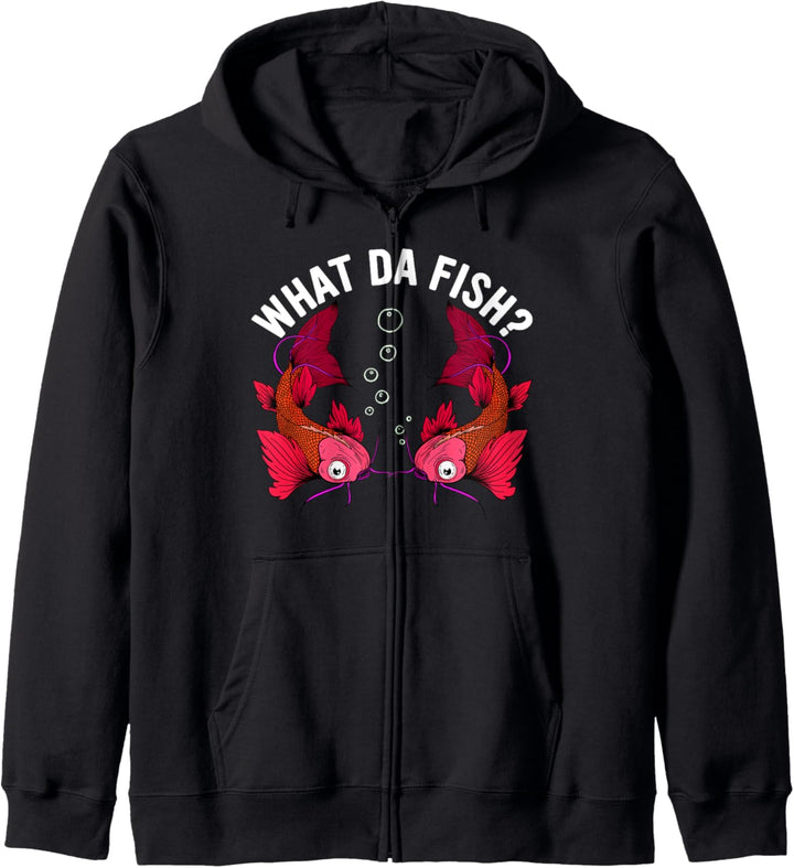 What da Fish Was zum Fisch, Angler Aquarianer Kapuzenjacke