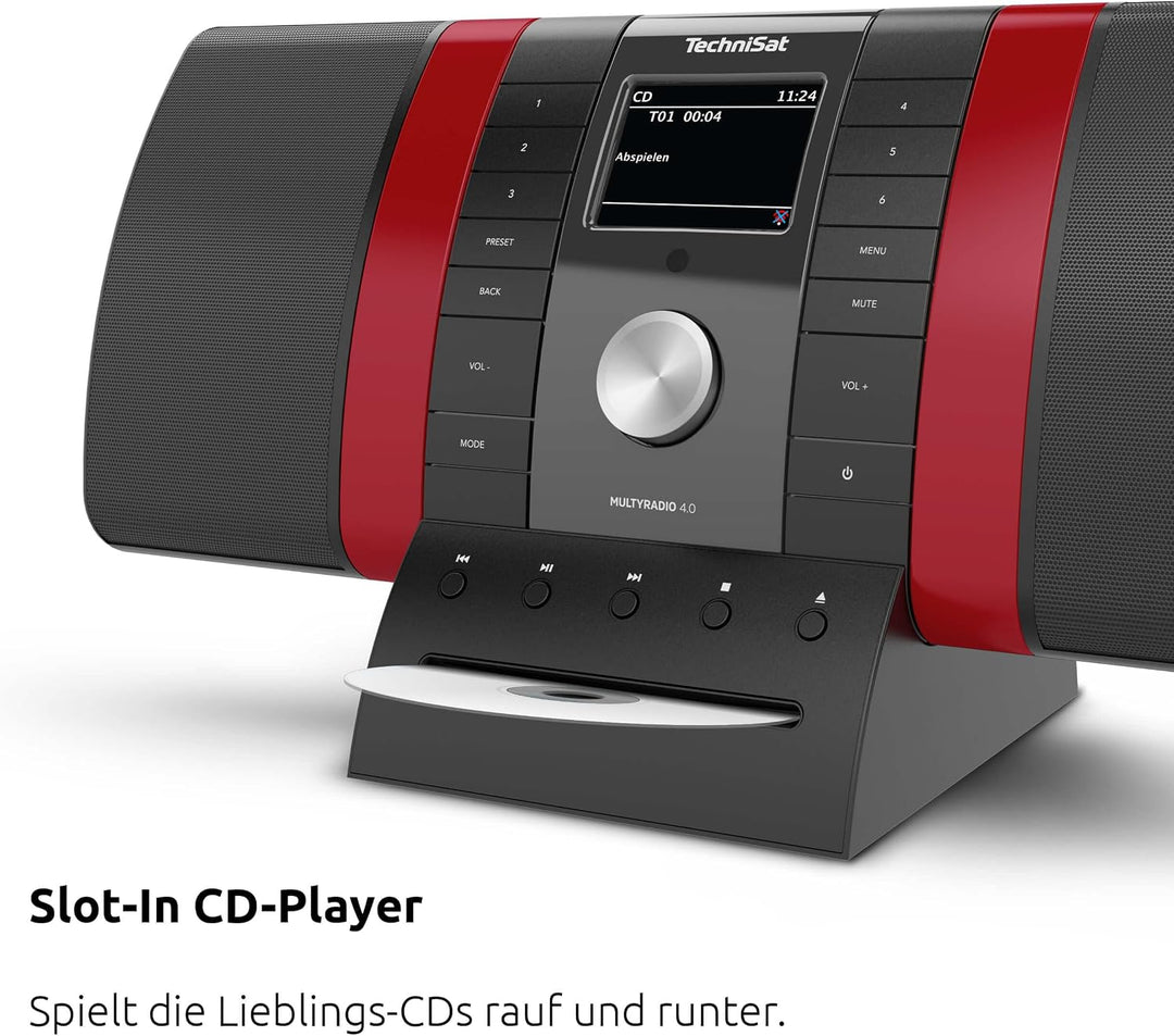 TechniSat MULTYRADIO 4.0 SE - Internetradio (WLAN Radio, DAB+, UKW, Spotify, Bluetooth, CD-Player, U