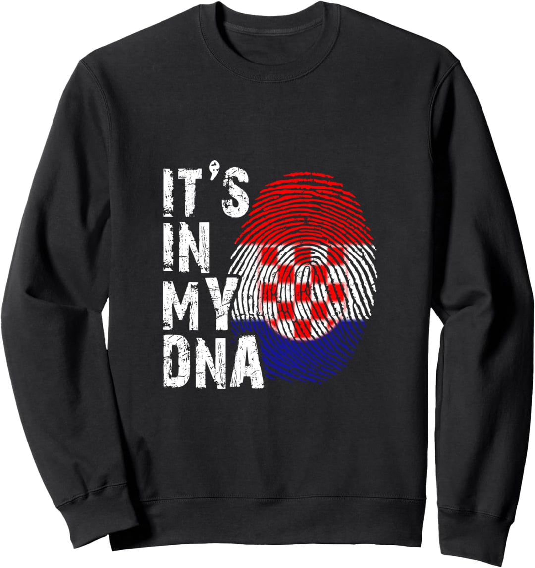 It's in my DNA Gene Kroatien Flagge Fahne Balkan Zagreb Sweatshirt