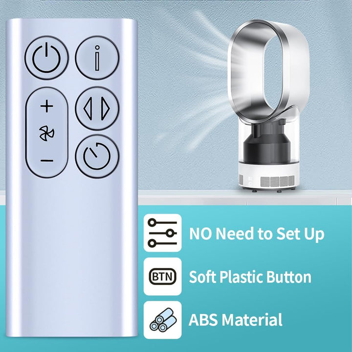 Neu Leafless Fan Fernbedienung Kompatibel mit Dyson BP01 Pure Cool Me-Luftreiniger Ventilator, Silbe